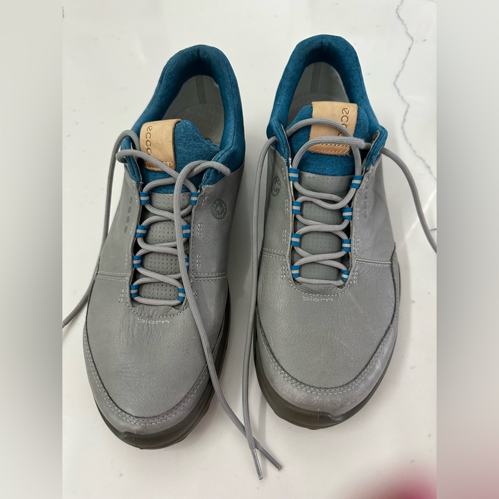 Ecco Golf Shoes for Men's Gray and Blue